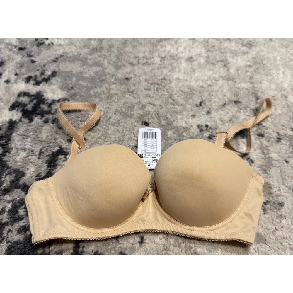 Freya Womens Deco UW Moulded Strapless Beige Bra Underwired 30D